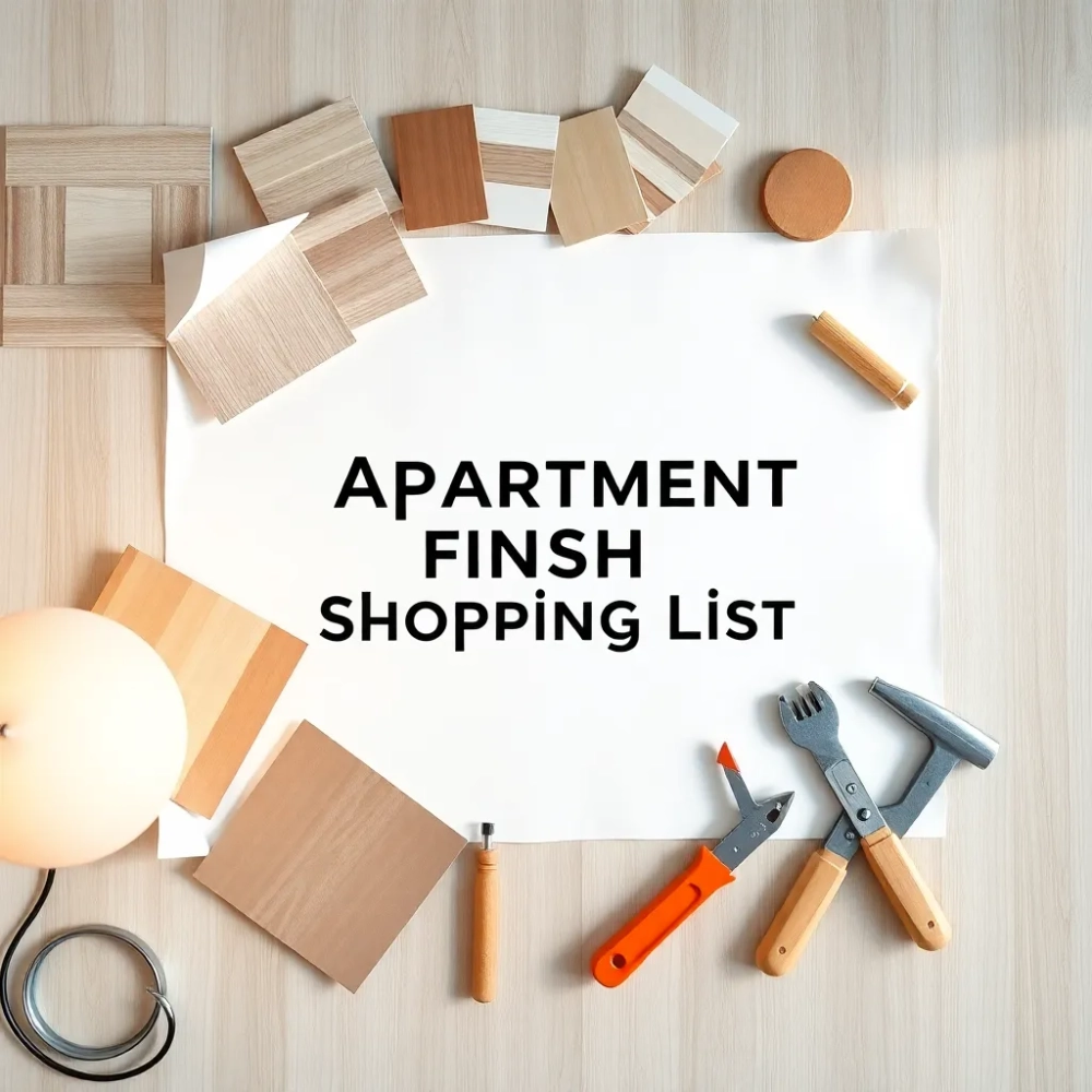 Wykończenie mieszkania lista zakupów